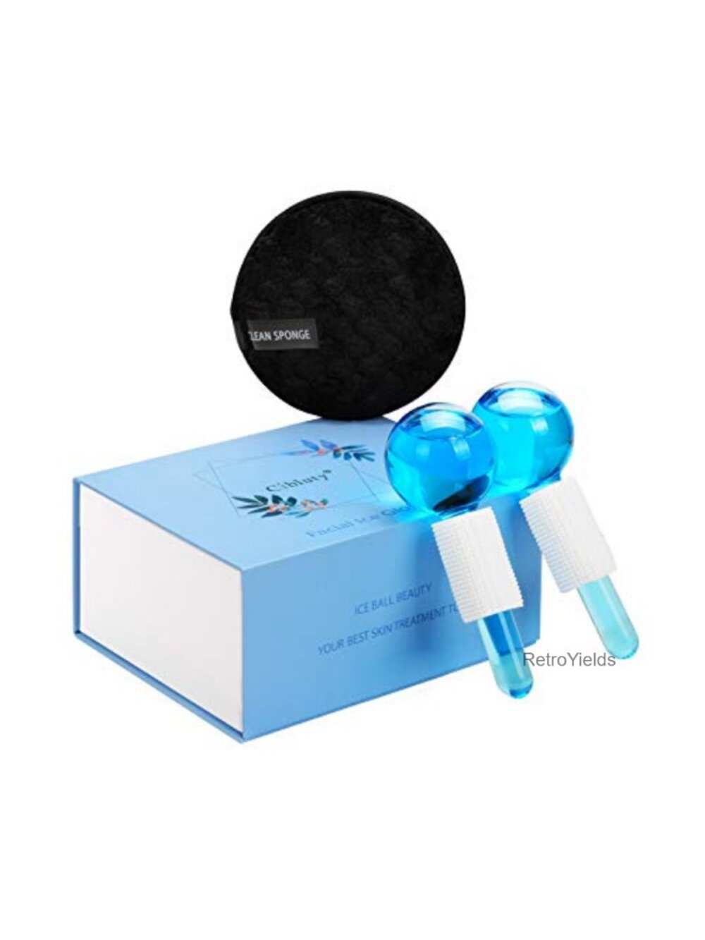 Facial Ice Globes Massage Tool Cold Skin Massager Set